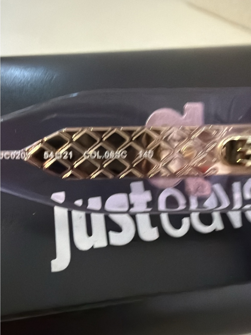 Just Cavalli SJC020 sunglasses in transparent violet brand new with case - Picture 5 of 8